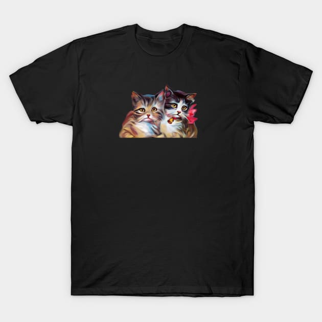 Two lovely cats T-Shirt by Dope_Design